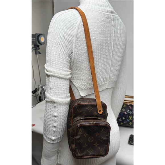 Louis Vuitton Monogram Brown Canvas Mini Amazone Shoulder Bag - Picture 1 of 5